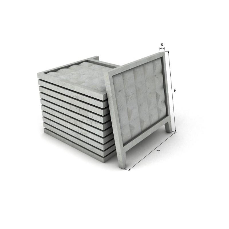 Плита забора ПО-4